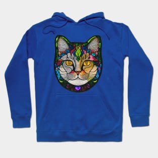Stained Glass Cat Hoodie